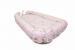 Baby nest ursuletul martinica roz - culcus bebelus pentru dormit, reversibil, multifunctional 100 x 60 cm