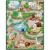 Salteluta de joaca 120 x 92 x 0.3 cm si un set de 80 markere colorate ricokids - zoo
