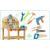 Atelier de lucru din lemn cu accesorii incluse, 60 x 30 x 75.5 cm, ricokids rk-876