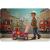 Antemergator din lemn tip masina de pompieri si diverse activitati, 48 x 27.5 x 40.5 cm, ricokids rk-873