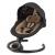Balansoar leagan electric 2 in 1, bluetooth,  reve negru auriu