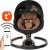 Balansoar leagan electric 2 in 1, bluetooth,  reve negru auriu