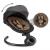 Balansoar leagan electric 2 in 1, bluetooth,  reve negru auriu