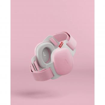Casti antifonice pentru bebelusi si copii pana la 4 ani, ofera protectie auditiva, snr 24, roz, alpine muffy baby rose pink alp29642