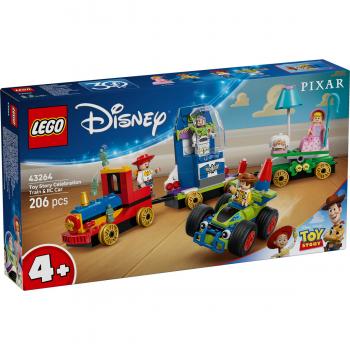 Tren aniversar şi maşina rc din toy story