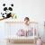 Stickere perete copii Panda cu pui - 50 x 43 cm