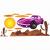 Stickere perete copii Cars violet - 170 X 70 cm