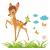 Stickere perete copii Bambi - 88 x 80 cm