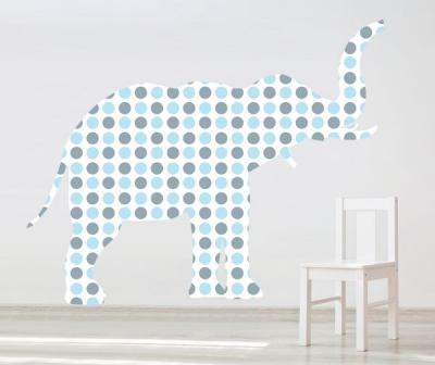 Sticker decorativ Giant Elephant pentru baietei - 151 x 120 cm
