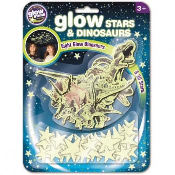 Stele si dinozauri fosforescenti The Original Glowstars Company B8624