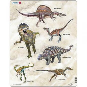 Puzzle Dinozauri, 30 Piese Larsen LRX12