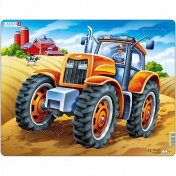 Puzzle Tractor, 37 Piese Larsen LRUS4