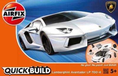 Kit constructie Airfix QUICK BUILD Lamborghini Aventador White