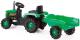 BabyGo - Tractor cu remorca Green