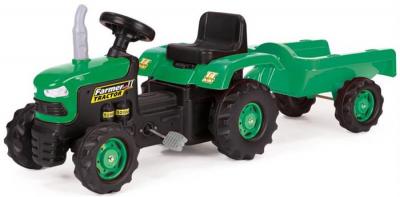 BabyGo - Tractor cu remorca Green