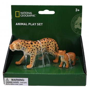 Set 2 figurine - Leopardul si puiul