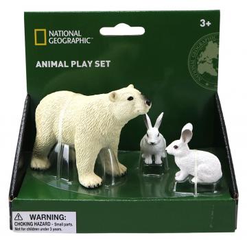Set 3 figurine - Urs si iepure polar
