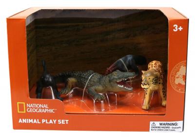 Set 4 figurine - Furnicar, Crocodil, Leopard si Maimuta