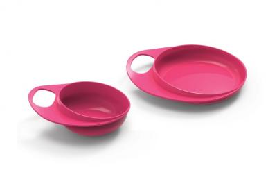 Nuvita EasyEating Set Farfurie si Castronel 8461 - Roz