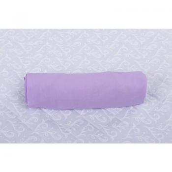 Babyneeds - Cearceaf cu elastic pentru patut de 120x 60 cm, Lila