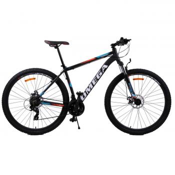 Bicicleta mountainbike Omega Thomas 27.5   2018 negru portocaliu alb