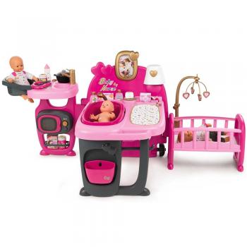 Centru de ingrijire pentru papusi Smoby Baby Nurse Doll`s Play Center cu 23 accesorii