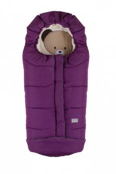 Nuvita Cuccioli sac de iarna 100 cm - Bear Melange Lilac / Beige - 9605