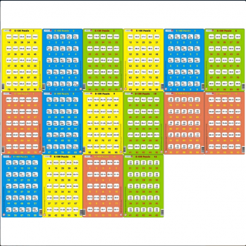 Set 16 Puzzle-uri 0 - 100, 25 Piese Larsen LRP48