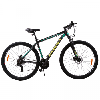 Bicicleta mountainbike Omega Duke 29    cadru 49cm  2019 negru verde galben