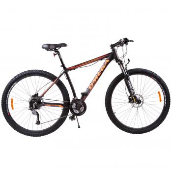 Bicicleta mountainbike Omega Bettridge 29    cadru 49 cm  negru portocaliu2019