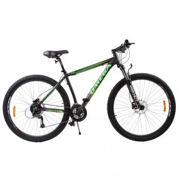 Bicicleta mountainbike Omega Bettridge 29    cadru 49 cm  negru verde 2019