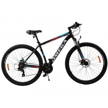 Bicicleta mountainbike Omega Thomas 29    cadru 46cm  negru portocaliu alb 2019