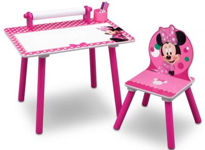 Set masuta pentru creatie si 1 scaunel Minnie Mouse
