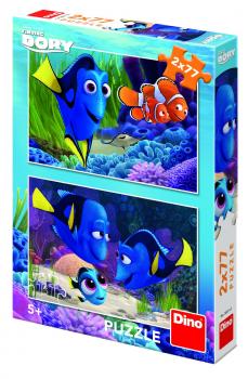 Puzzle 2 in 1 - Gasirea lui Dory (77 piese)