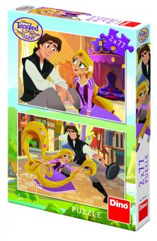 Puzzle 2 in 1 - Tangled (77 piese)