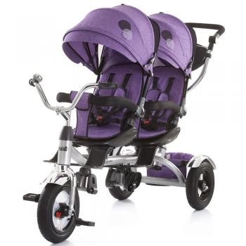 Tricicleta gemeni Chipolino Tandem purple
