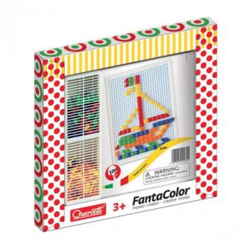 Joc creativ Fanta Color Quercetti creatie imagini mozaic 100 piese