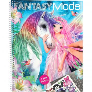 Carte de colorat Create your Fantasy Model Depesche PT10127