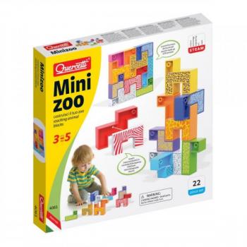 Joc educativ pentru copii Quercetti Mini Zoo 4061 Animale de la Zoo 9 piese multicolore