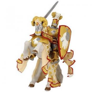 Set figurine Papo -Cavaler maestrul armelor si calul sau - gold