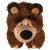 Papusa Simba Masha and the Bear 2 in 1 Masha 25 cm in costum de urs