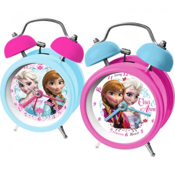 Ceas de masa desteptator mic Anna si Elsa Frozen 9 cm