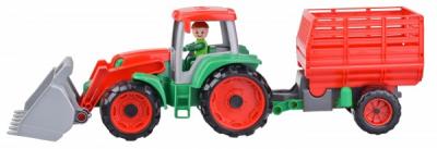 Tractor cu remorca Lena Truxx pentru copii Portocaliu