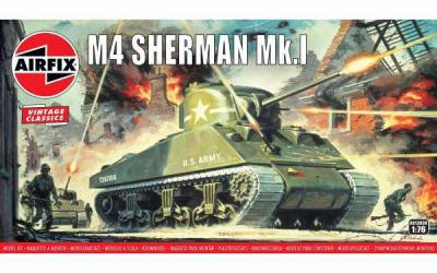 Kit constructie Airfix Tanc Sherman M4 Mk1 1:76