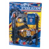 Set joaca politie RS Toys cu mitraliera si accesorii