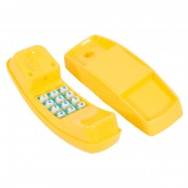 Telefon plastic cu butoane - galben
