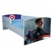 Pat Captain America, cu protectie, 140x70 cm