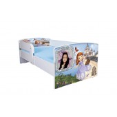 Pat personalizat Printesa Sofia 2, cu protectie, 180x80 cm