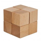 Joc logic iq din lemn eight cubes