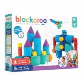 Set cuburi din spuma cu magnet blockaroo, castel 35 piese